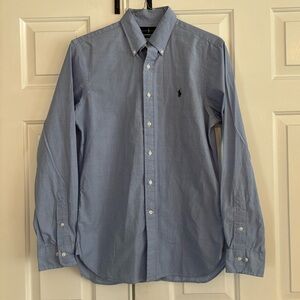 Polo Ralph Lauren Men’s Light Blue Button Up Slim Fit-15.5/ 34/35